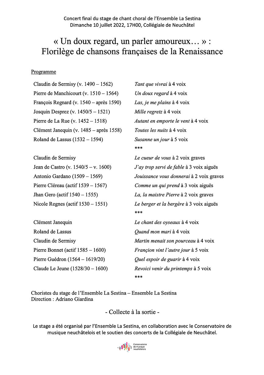 Programme public 2022
